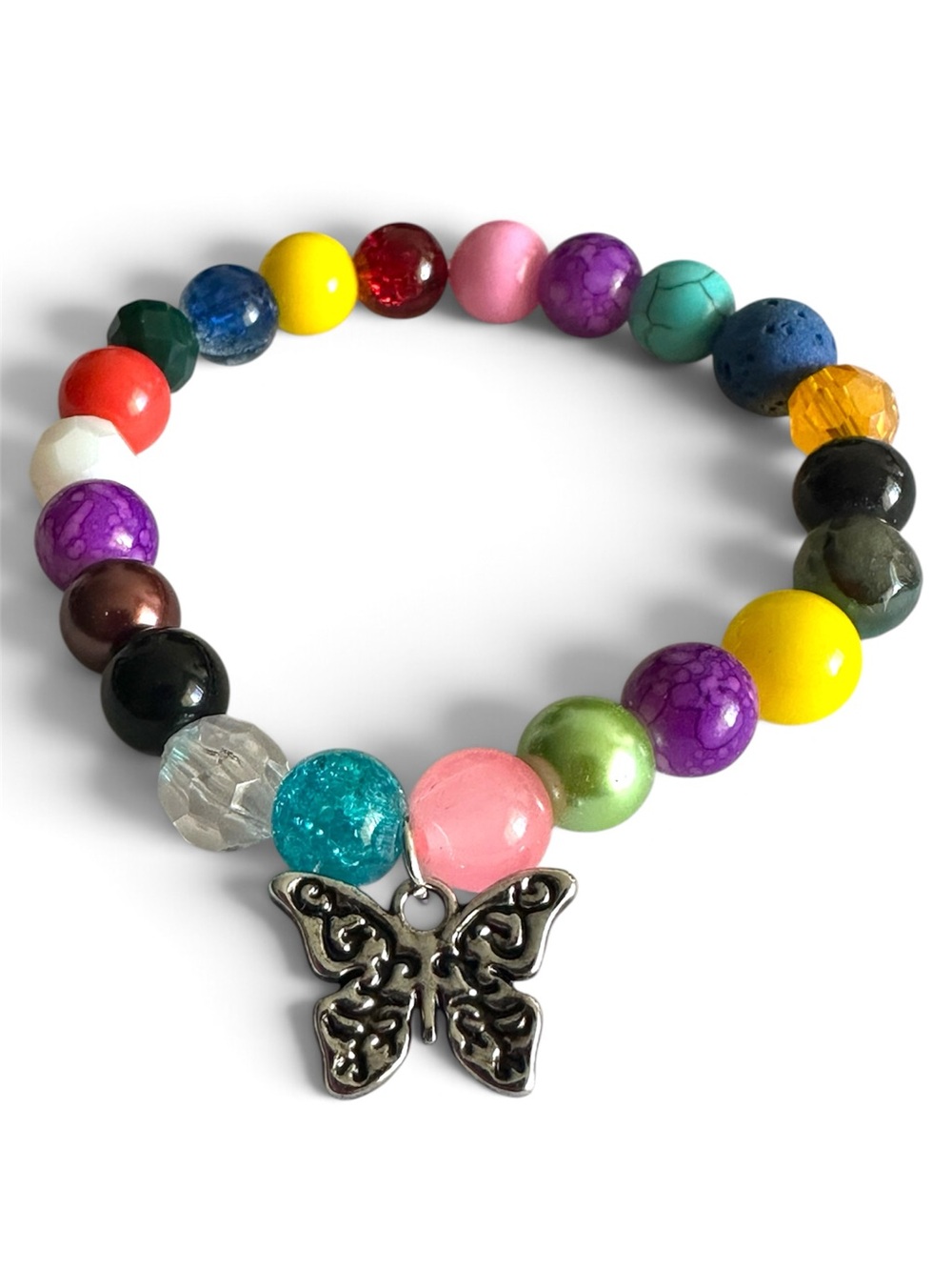 Dolly Parton Coat of Many Colors beaded bracelet